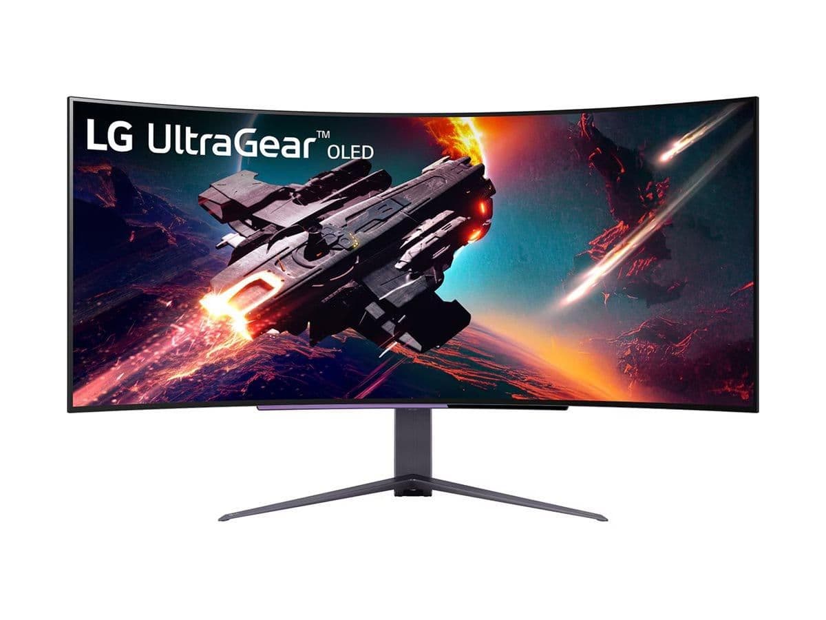 LG UltraGear 45GS96QB-B 44.5" 3440x1440 240Hz OLED Curved Monitor image