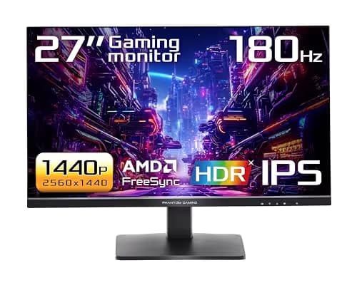 ASRock PG27QFT1B 27" 1440p 180Hz IPS Monitor image