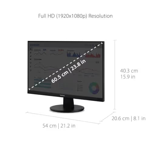 ViewSonic VA2447-MHU 24" 1080p 75Hz VA Monitor image