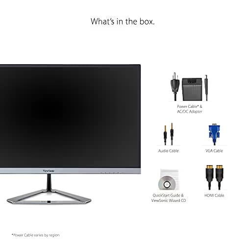 ViewSonic VX2476-SMHD 23.8" 1080p 75Hz IPS Monitor image