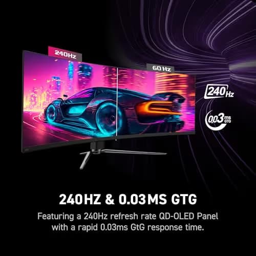 MSI MPG 491CQPX 49" 5120x1440 240Hz QD-OLED Curved Monitor image