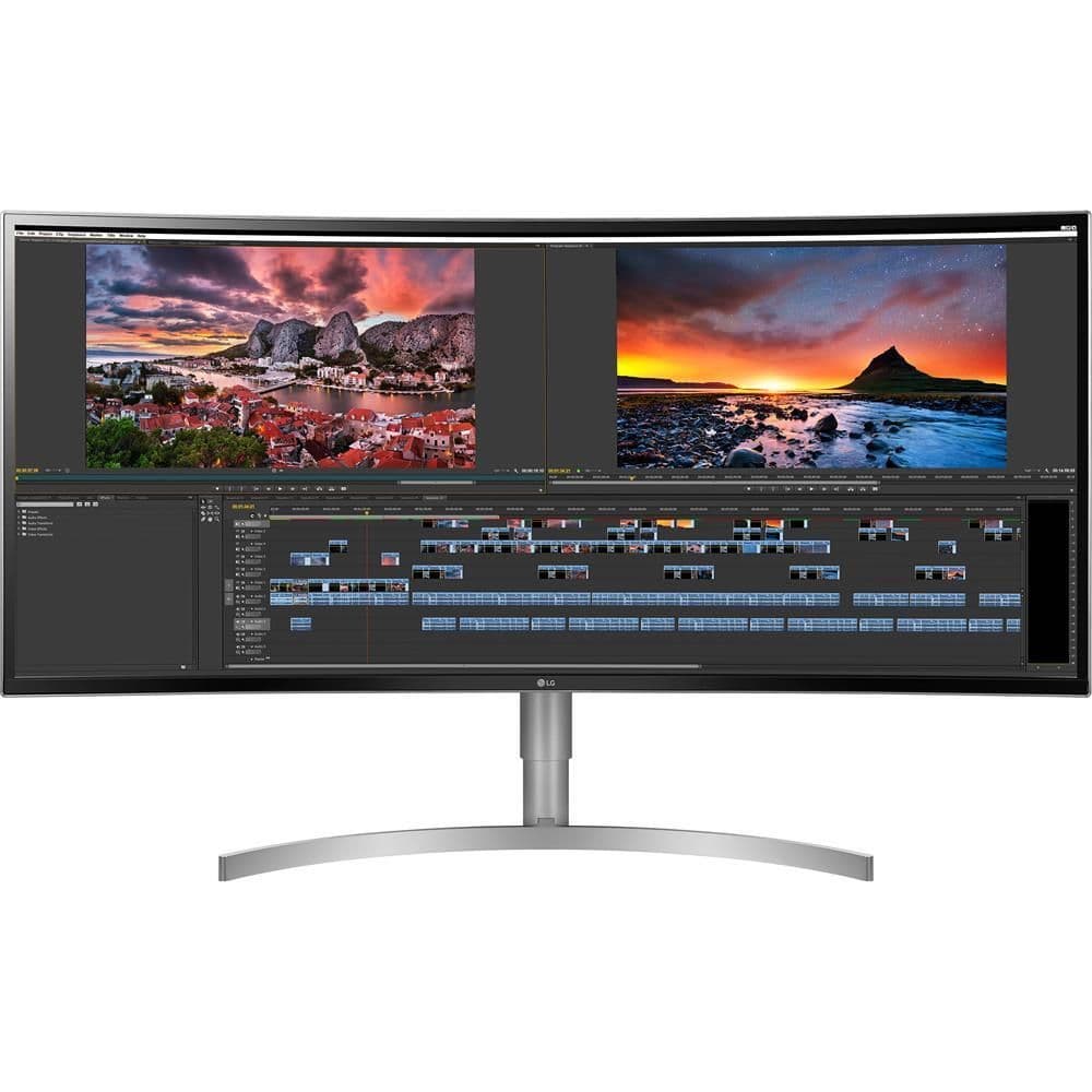LG 38WK95C-W 37.5" 3840x1600 60Hz IPS Curved Monitor image