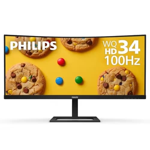 Philips 346E2CUAE 34" 3440x1440 100Hz VA Curved Monitor image