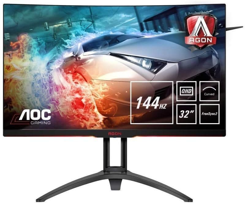 AOC AG322QC4 31.5" 1440p 144Hz VA Curved Monitor image