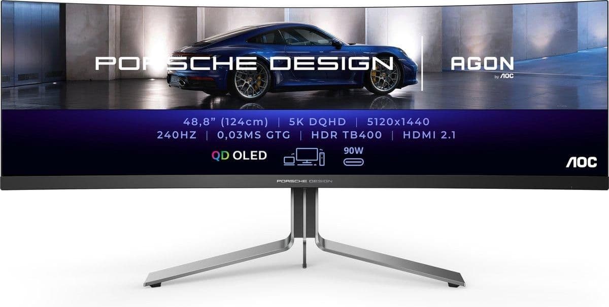 AOC Agon PRO PD49 49" 5120x1440 240Hz QD-OLED Curved Monitor main image