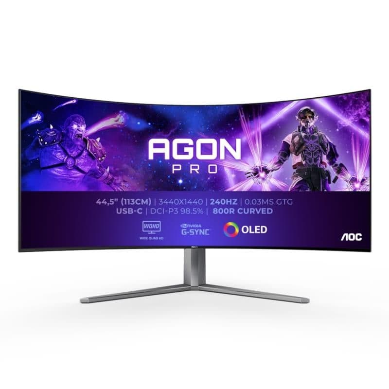 AOC AGON Pro AG456UCZD 44.5" 3440x1440 240Hz OLED Curved Monitor image