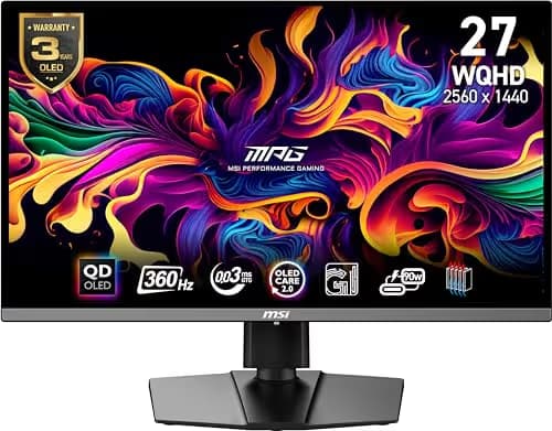MSI MPG 271QRX 27" 1440p 360Hz QD-OLED Monitor main image
