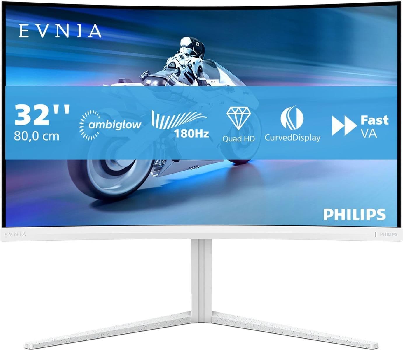 Philips Evnia 5000 32M2C5501 31.5" 1440p 180Hz VA Curved Monitor main image