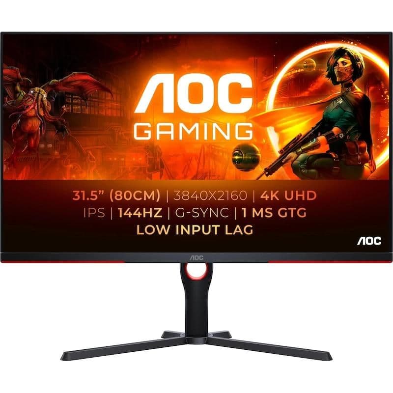 AOC U32G3X/BK 31.5" 4K 144Hz IPS Monitor image