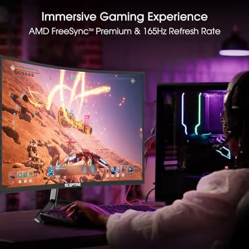 Sceptre C248B-FWT168 23.6" 1080p 165Hz VA Curved Monitor image