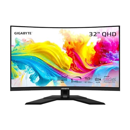 Gigabyte M32QC-SA 31.5" 1440p 170Hz VA Curved Monitor image