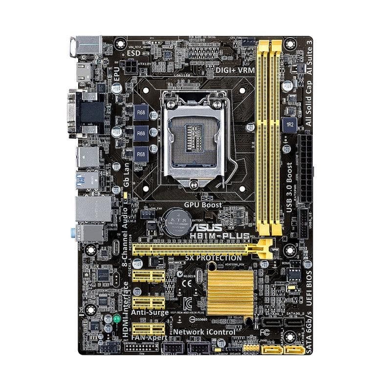 ASUS H81 H81M-PLUS LGA1150 DDR3 Micro ATX main image