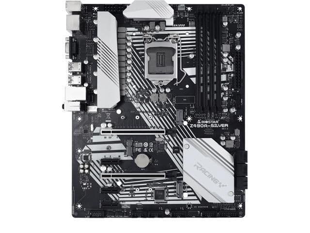 Biostar Z490 Racing Z490A-Silver LGA1200 DDR4 ATX main image