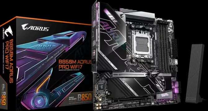 Gigabyte B850M AORUS PRO WIFI7 DDR5 Micro ATX image