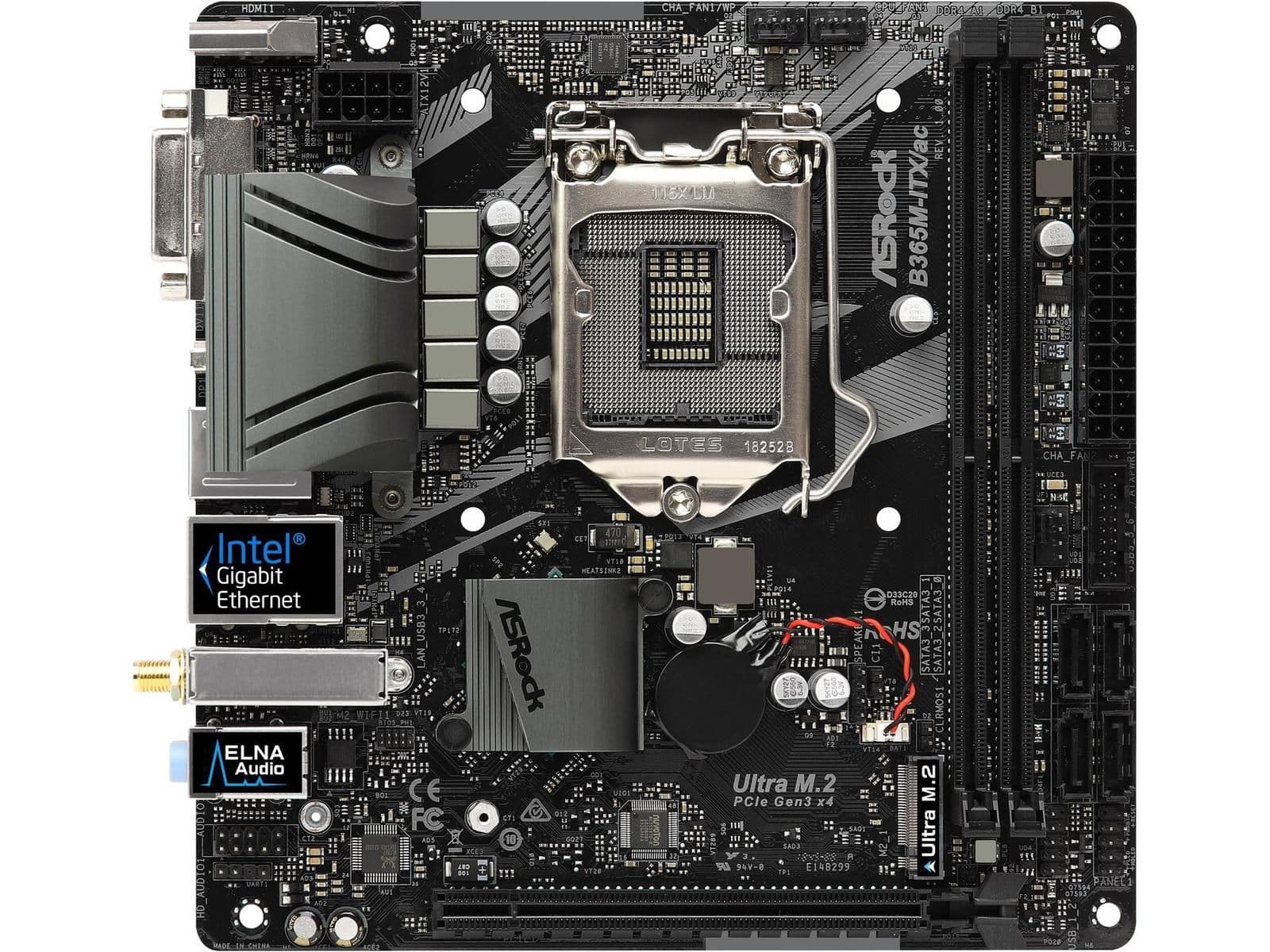 ASRock B365 M-ITX/ac DDR4 Mini ITX image