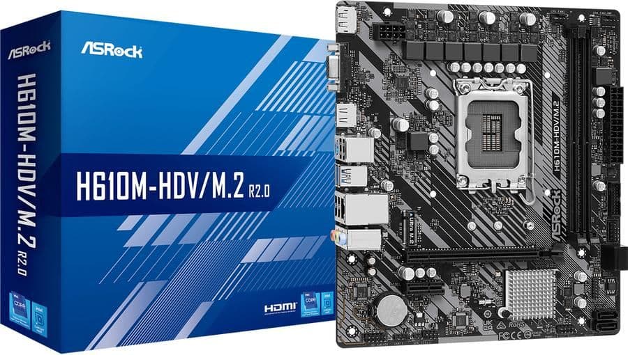 ASRock H610 M-HDV/M.2 R2.0 LGA1700 DDR4 Micro ATX image