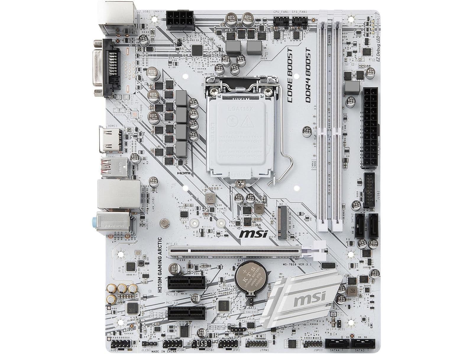 MSI H310M GAMING ARCTIC LGA1151 DDR4 Micro ATX main image