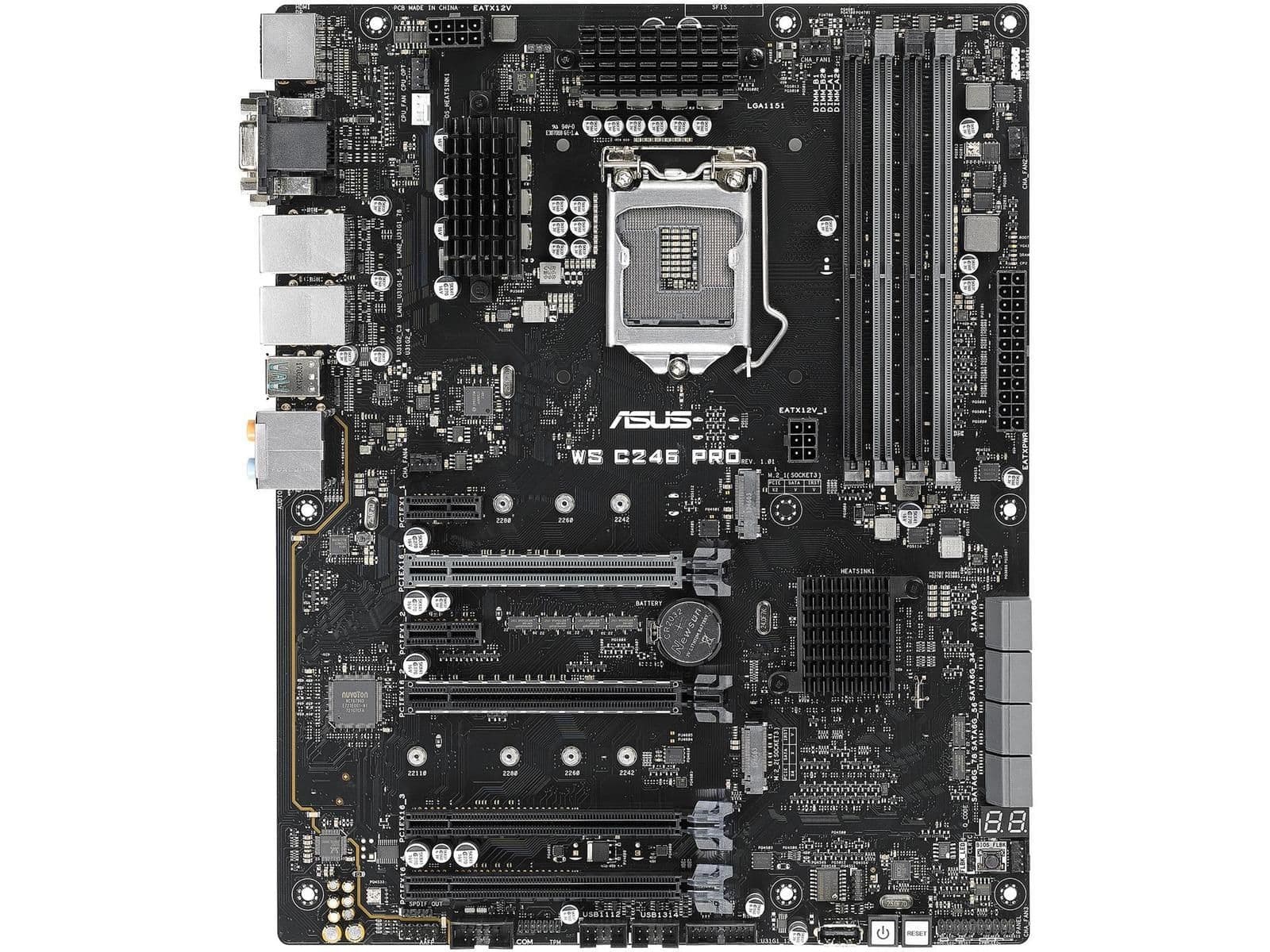 Asus C246 WS C246 PRO DDR4 ATX main image