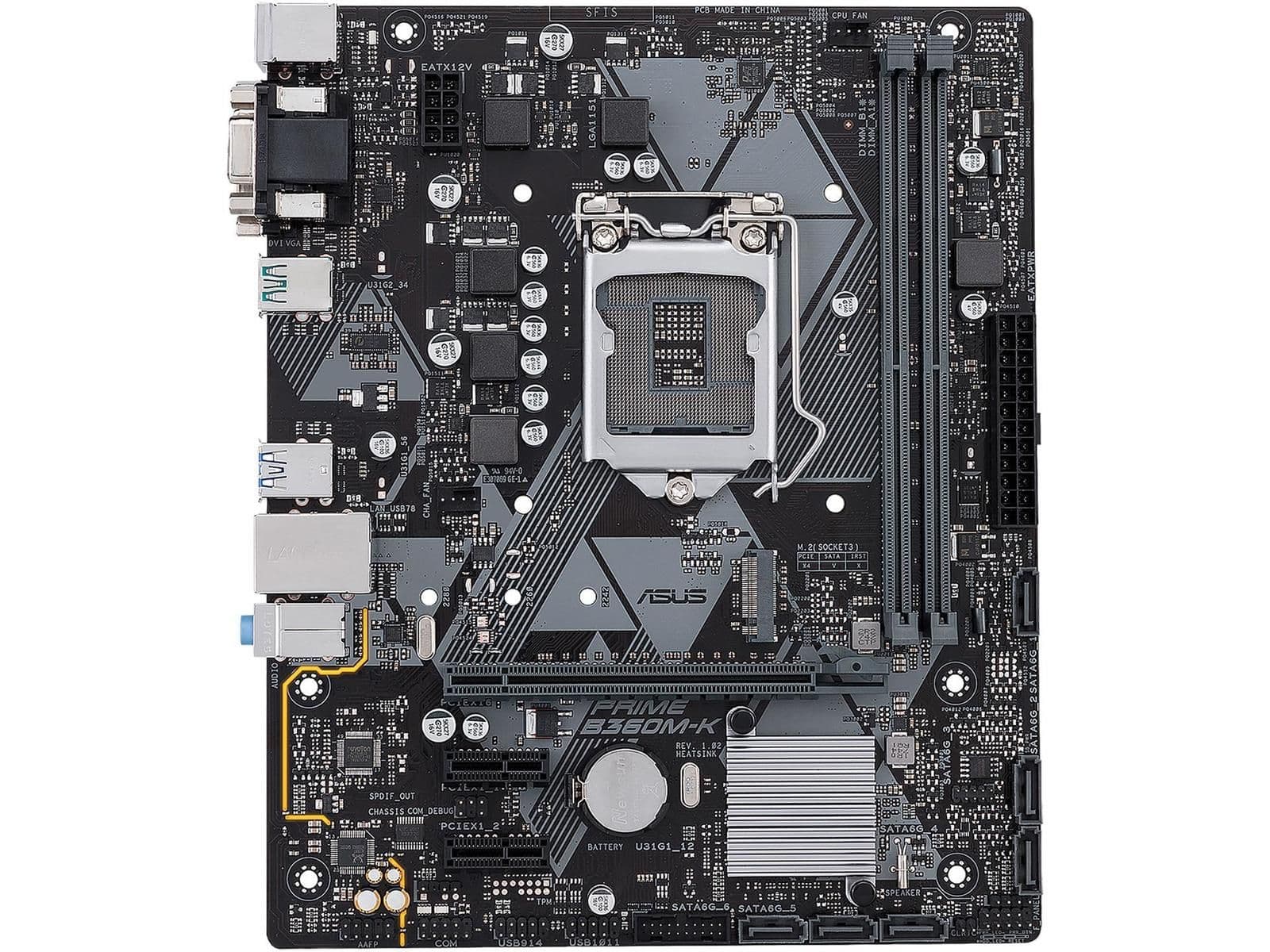 Asus B360 PRIME B360M-K LGA1151 DDR4 Micro ATX image