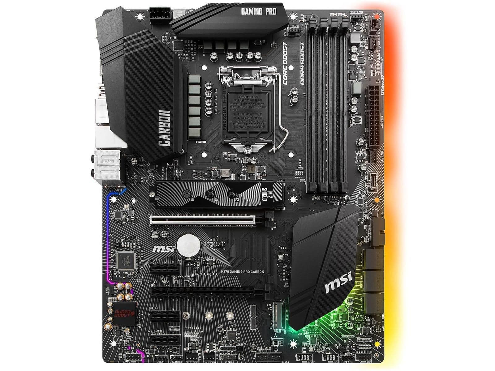 MSI H370 GAMING PRO CARBON DDR4 ATX main image