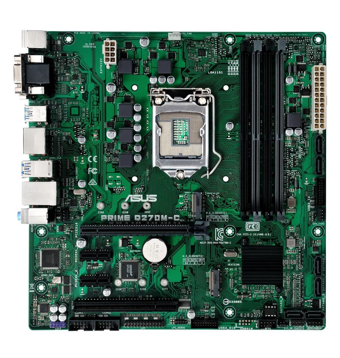 Asus Q270 PRIME Q270M-C LGA1151 DDR4 Micro ATX image
