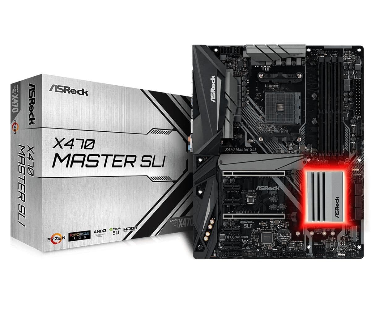 ASRock X470 Master SLI AM4 DDR4 ATX main image