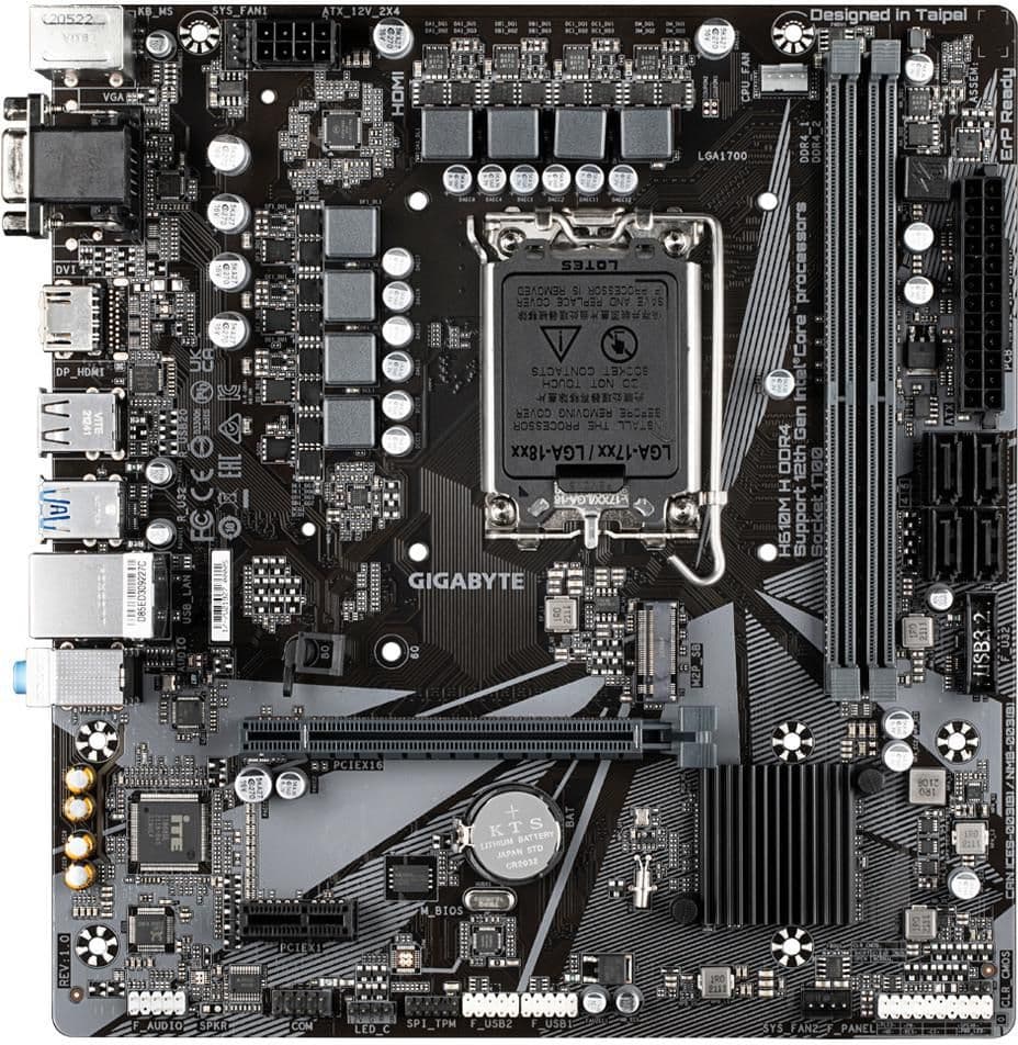 Gigabyte H610 H610M H LGA1700 DDR4 Micro ATX image