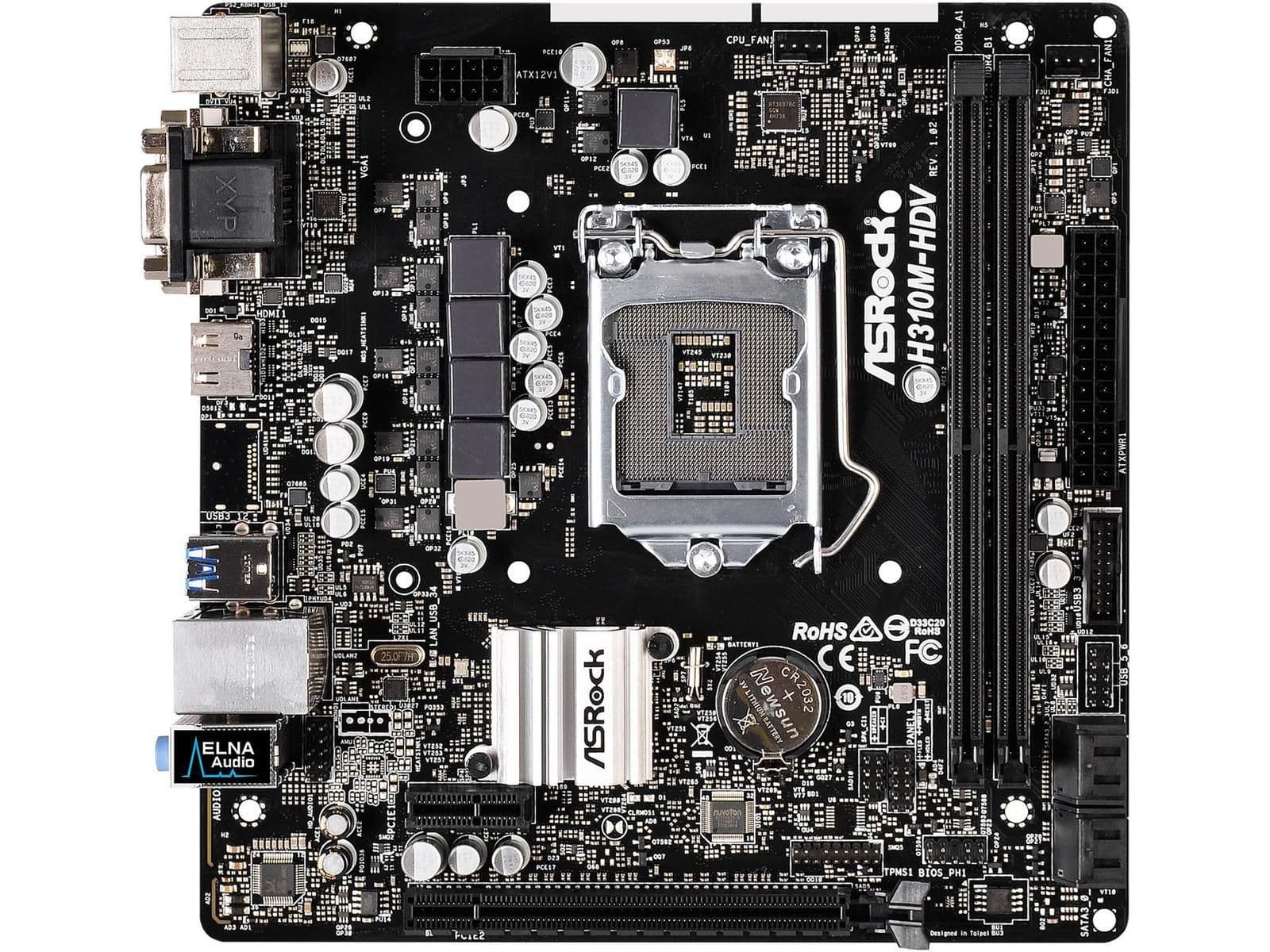 ASRock H310 H310M-HDV LGA1151 DDR4 Micro ATX image