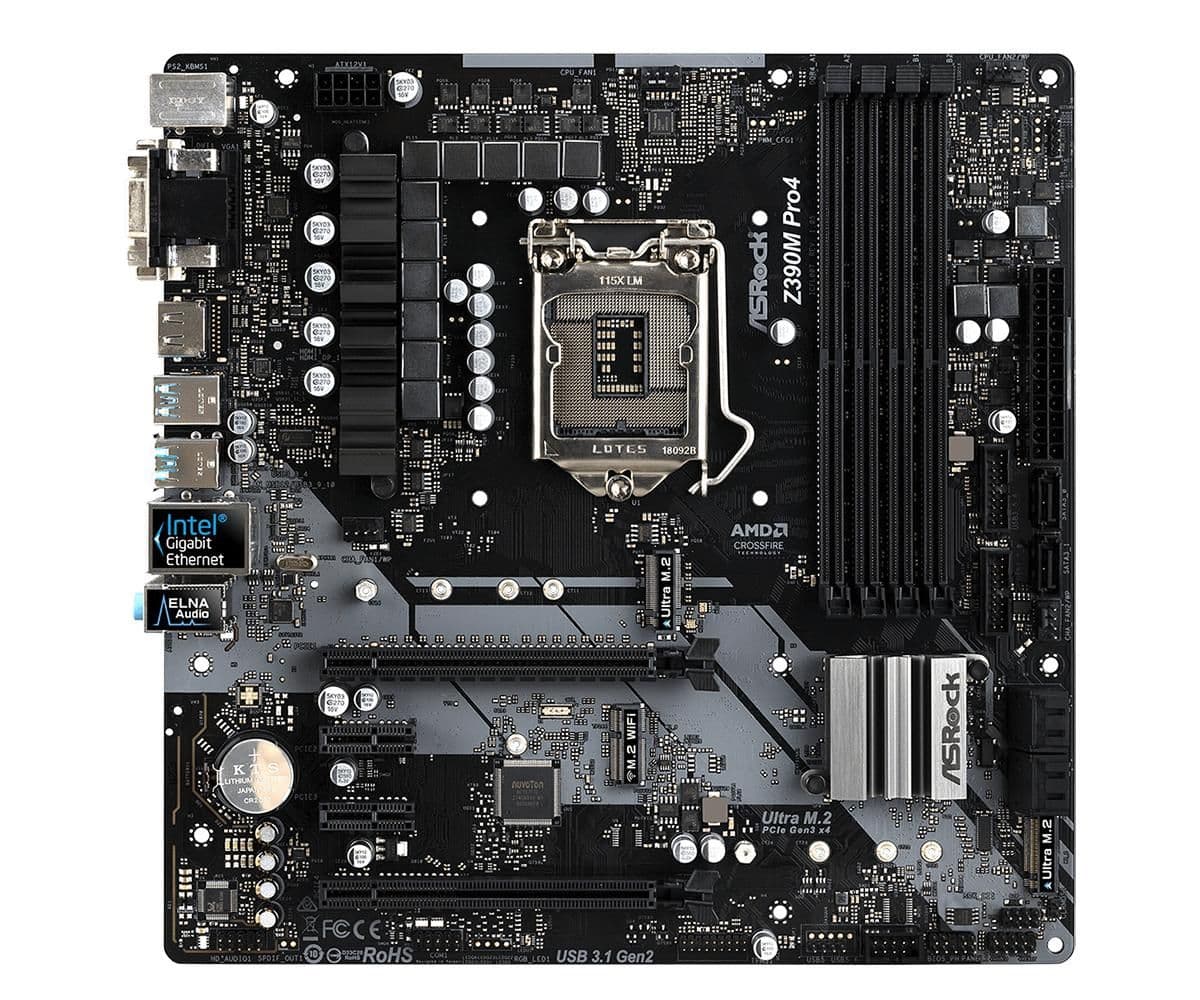 ASRock Z390M Pro4 DDR4 Micro ATX image