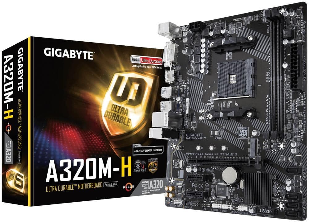 Gigabyte AMD A320 GA-A320M-H AM4 DDR4 Micro ATX main image