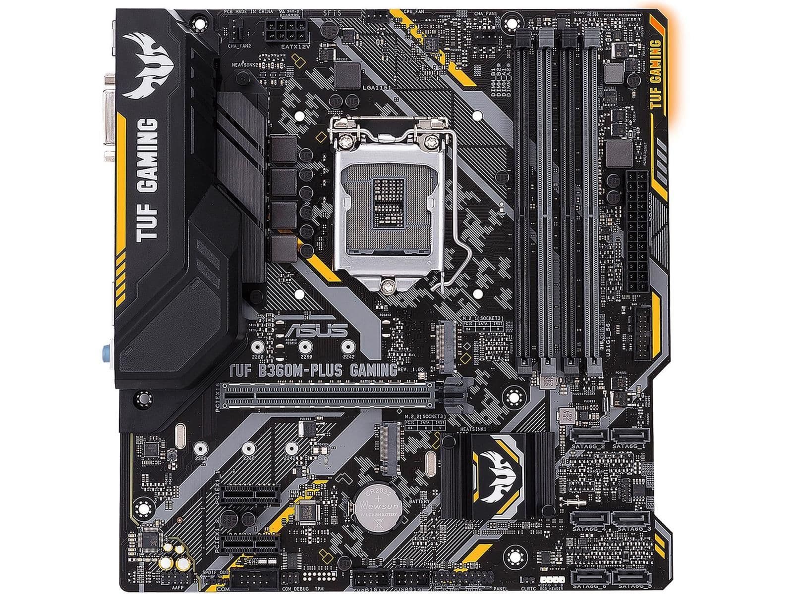 Asus B360 TUF B360M-PLUS GAMING LGA1151 DDR4 Micro ATX main image