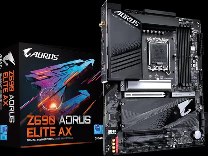 Gigabyte Z690 AORUS ELITE AX (rev. 1.4) DDR5 ATX image