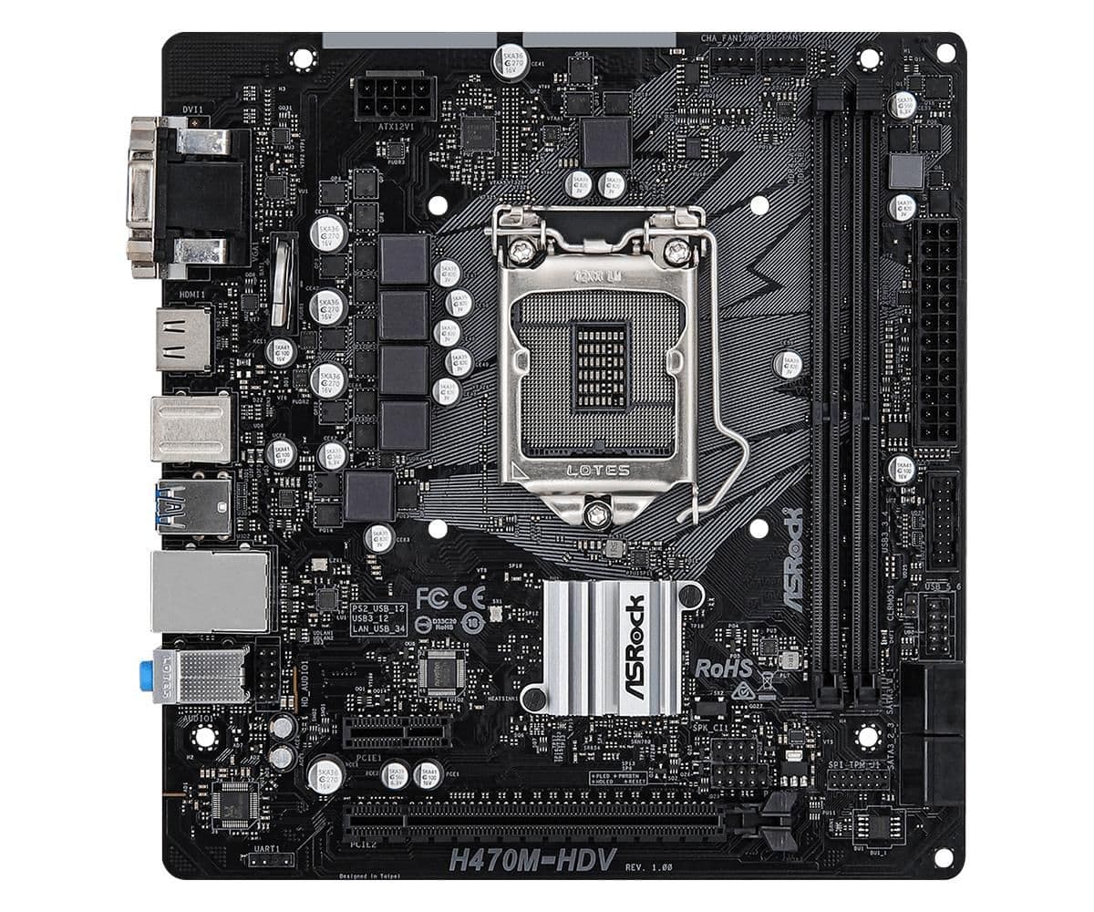 ASRock H470 M-HDV LGA1200 DDR4 Micro ATX image