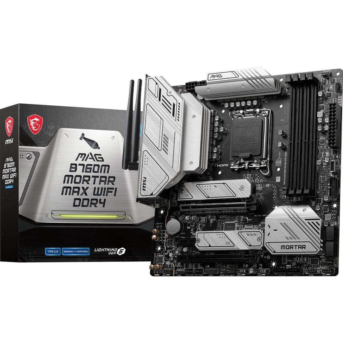 MSI B760M MAG MORTAR MAX WIFI DDR4 Micro ATX main image