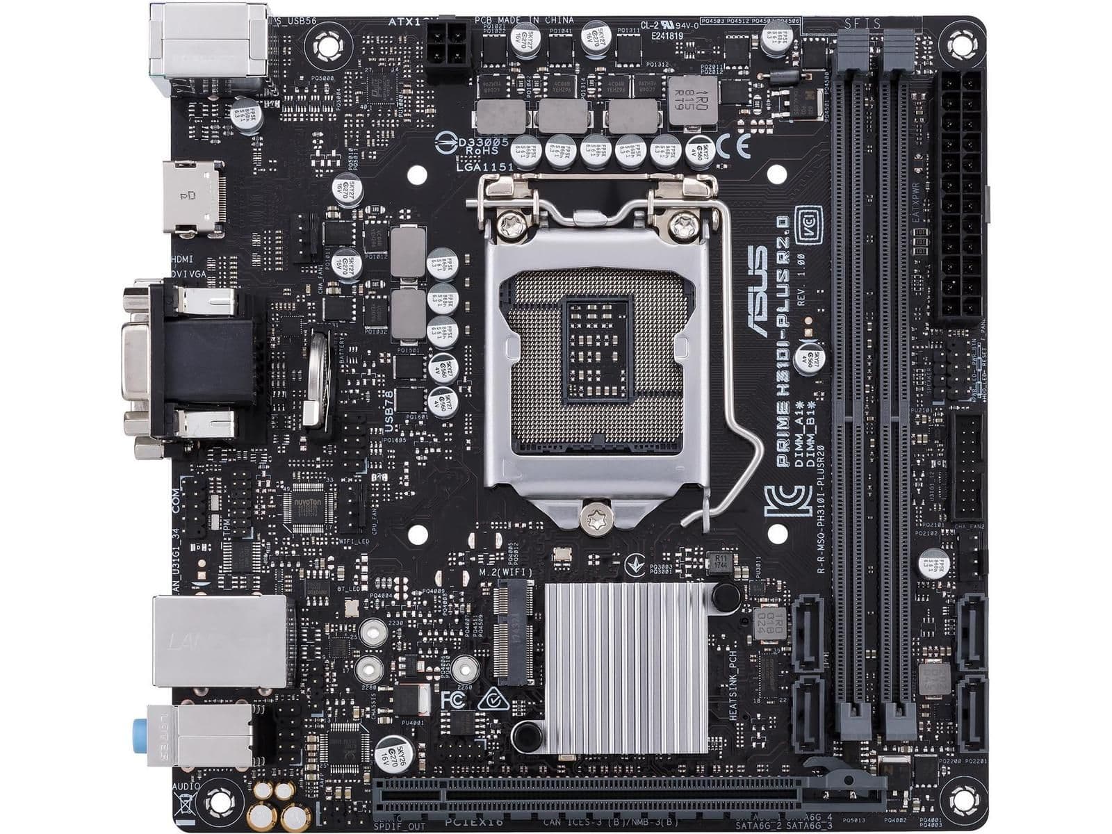 Asus H310 Prime H310I-PLUS R2.0/CSM DDR4 Mini ITX image