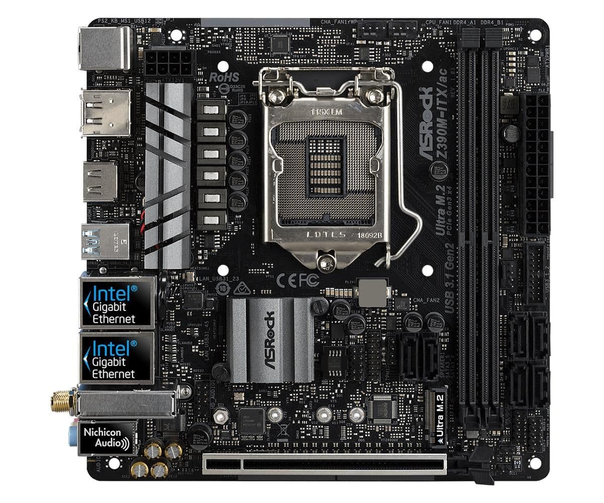 ASRock Z390 M-ITX/ac LGA1151 DDR4 Mini ITX main image