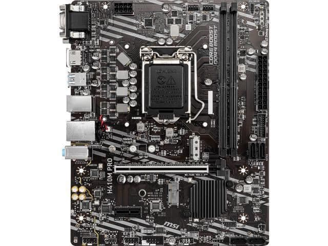 MSI H410 H410M PRO LGA1200 DDR4 Micro ATX main image