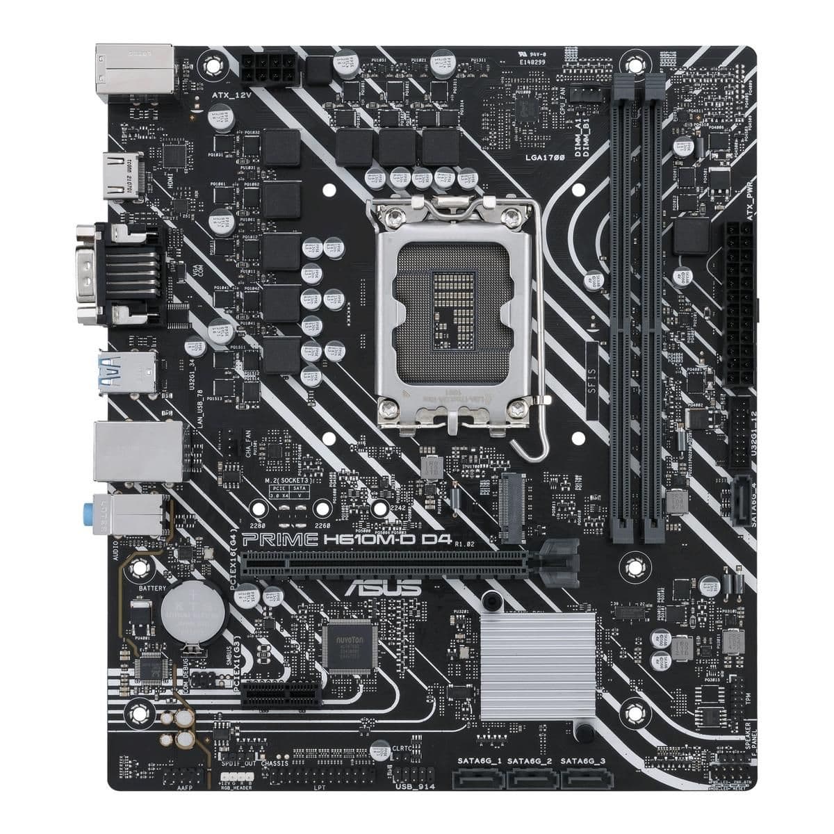 Asus H610 PRIME M-D D4 LGA1700 DDR4 Micro ATX image