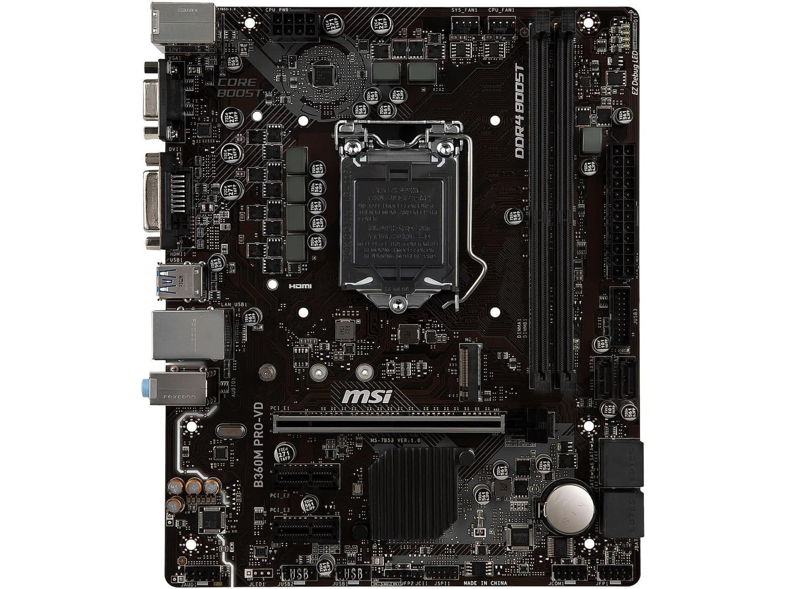 MSI B360M PRO-VD DDR4 Micro ATX main image