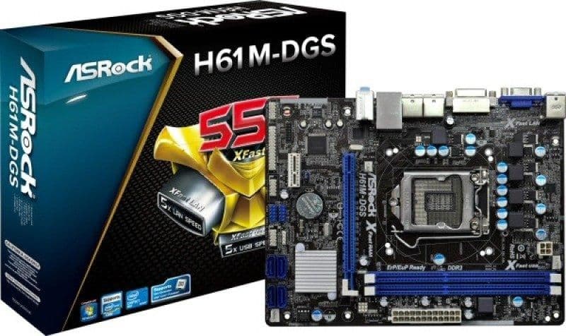 ASRock H61 M-DGS LGA1155 DDR3 Micro ATX image
