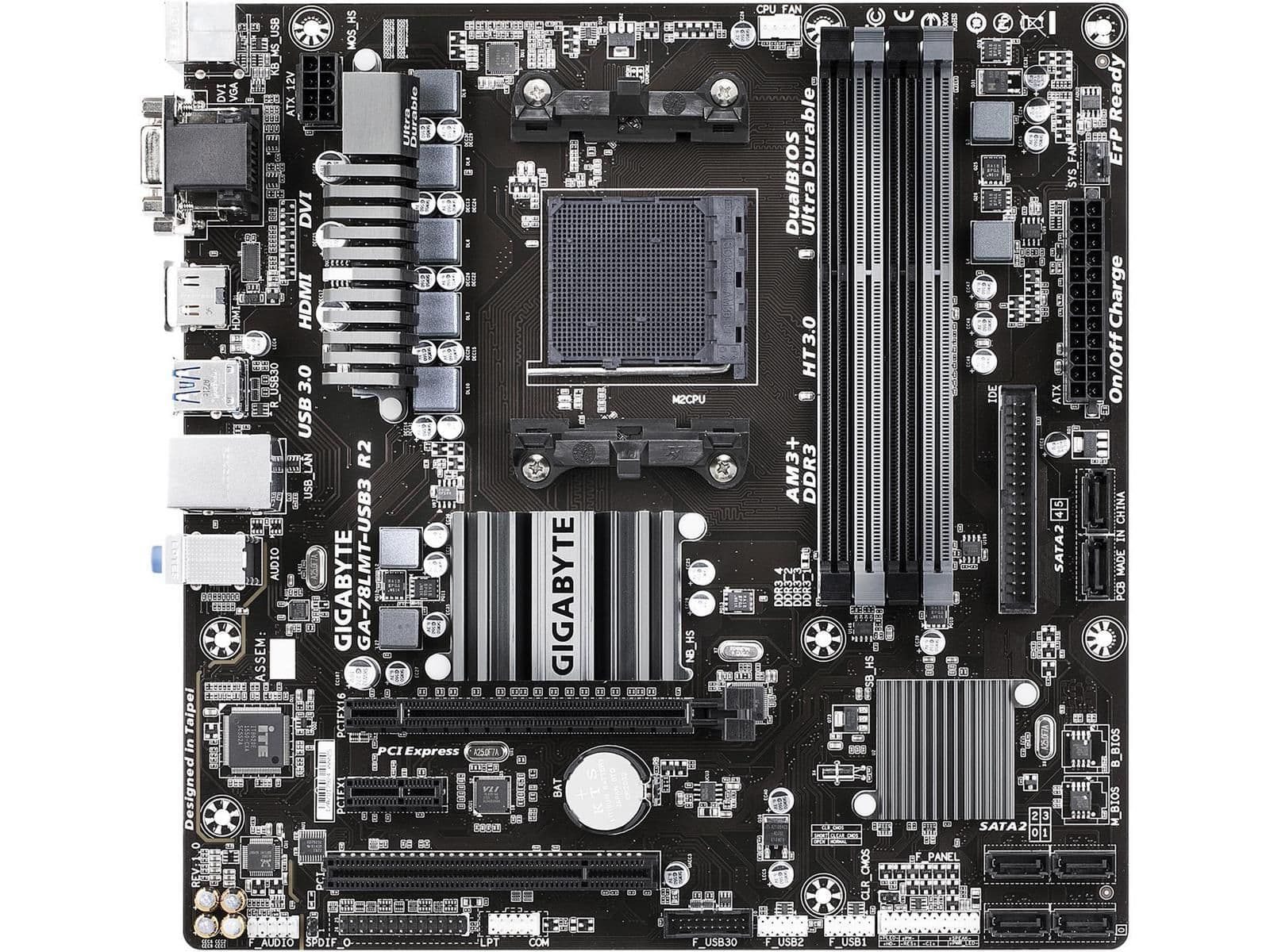 Gigabyte AMD 760G GA-78LMT-USB3 R2 AM3+ DDR3 Micro ATX main image