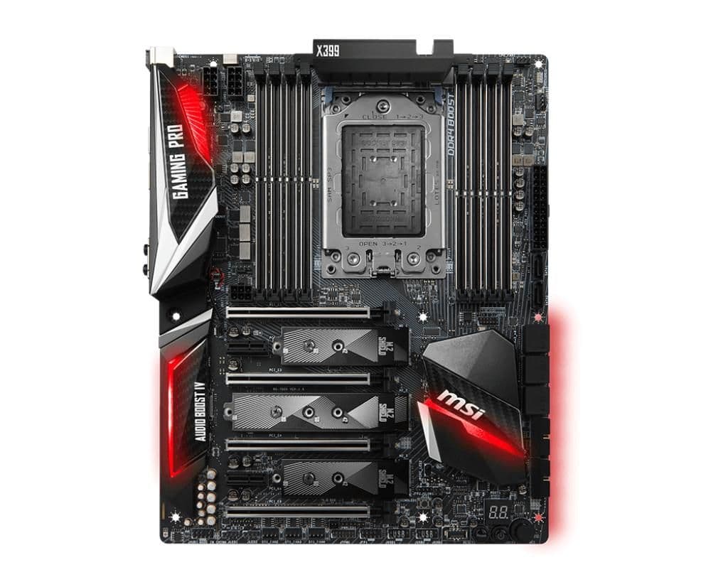 MSI X399 GAMING PRO CARBON AC sTR4 DDR4 ATX main image