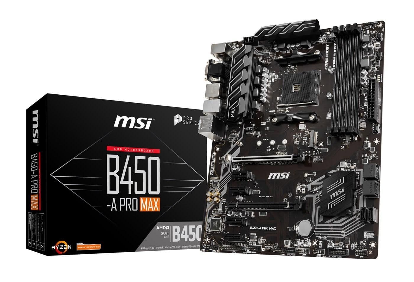 MSI B450 A PRO MAX AM4 DDR4 ATX main image