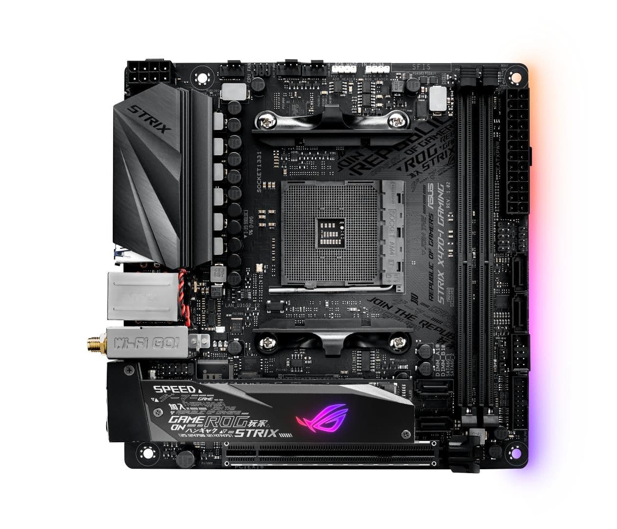 Asus X470 ROG STRIX I GAMING DDR4 Mini ITX image