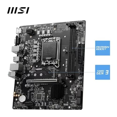 MSI H610 PRO H610M-E LGA1700 DDR5 Micro ATX image