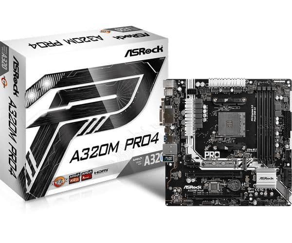 ASRock A320 M Pro4 AM4 DDR4 Micro ATX image