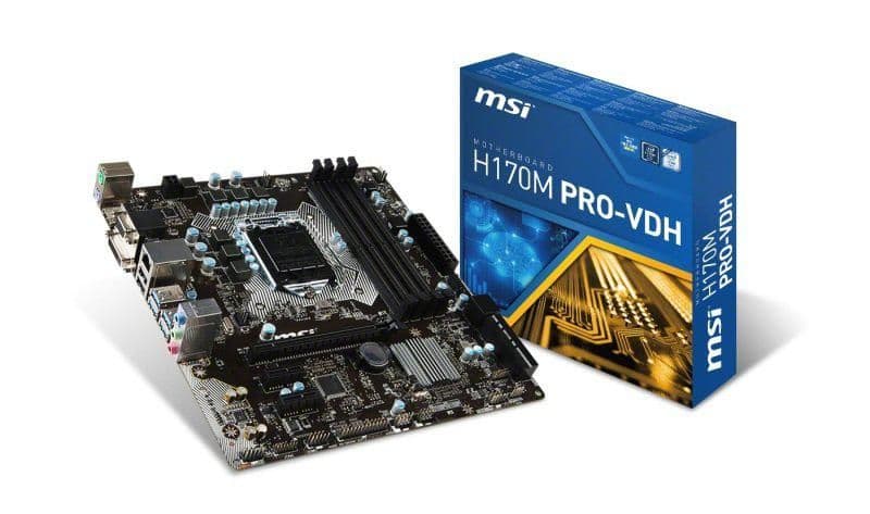 MSI H170 H170M PRO-VDH LGA1151 DDR4 Micro ATX main image
