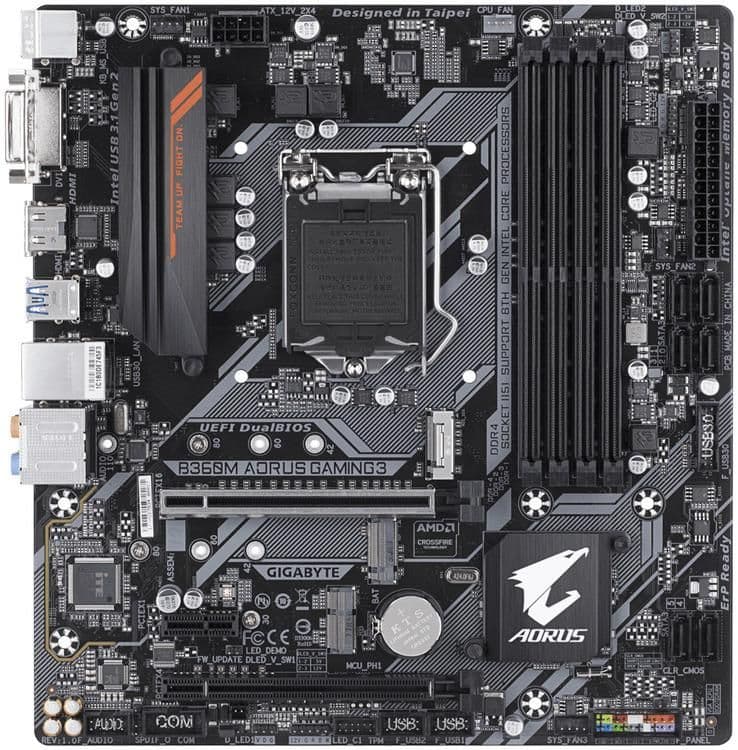 Gigabyte B360M AORUS GAMING 3 DDR4 Micro ATX image