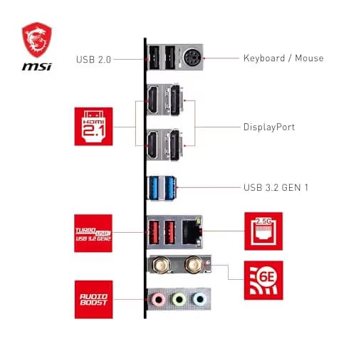MSI B760M GAMING PLUS WIFI DDR5 Micro ATX image