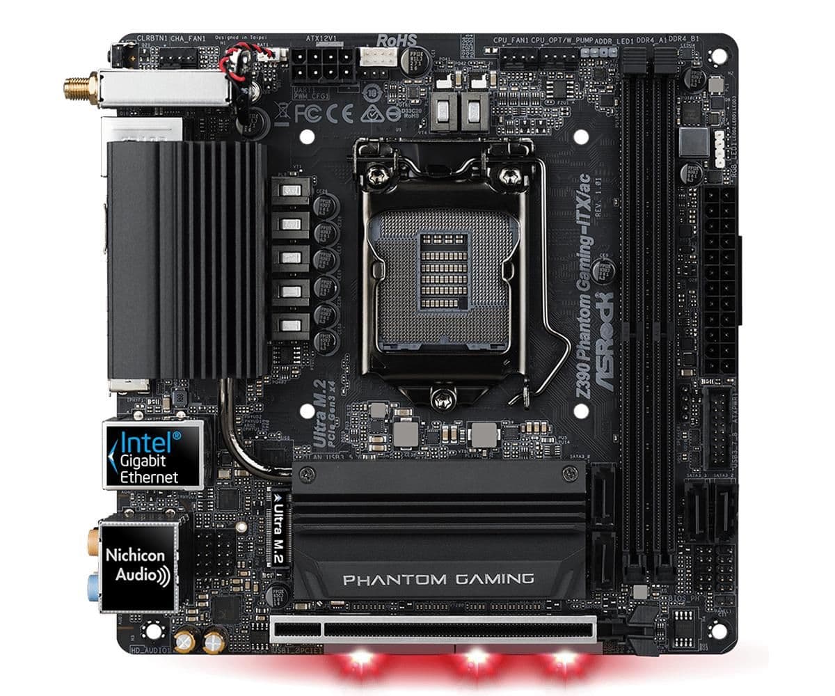 ASRock Z390 Phantom Gaming-ITX/ac DDR4 Mini ITX image